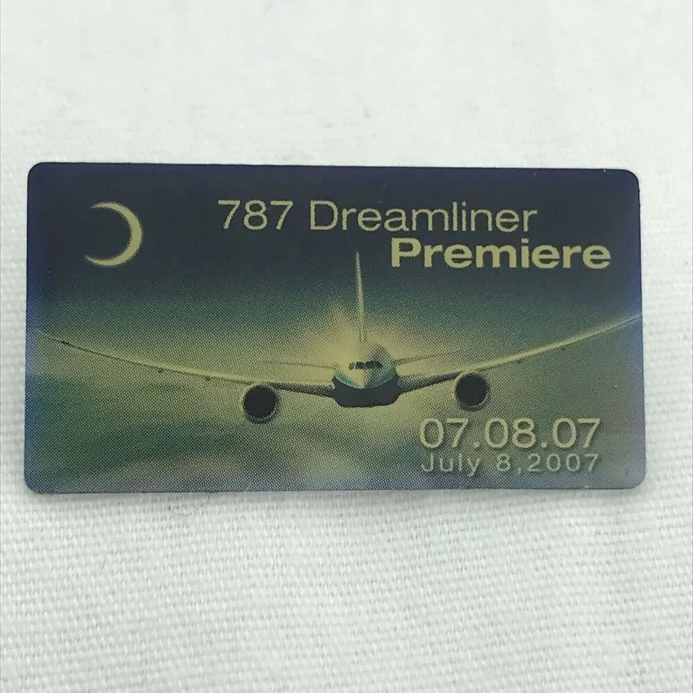 Boeing 787 Dreamliner Premier 2007 Pin Airliner Aeronautics Airplane